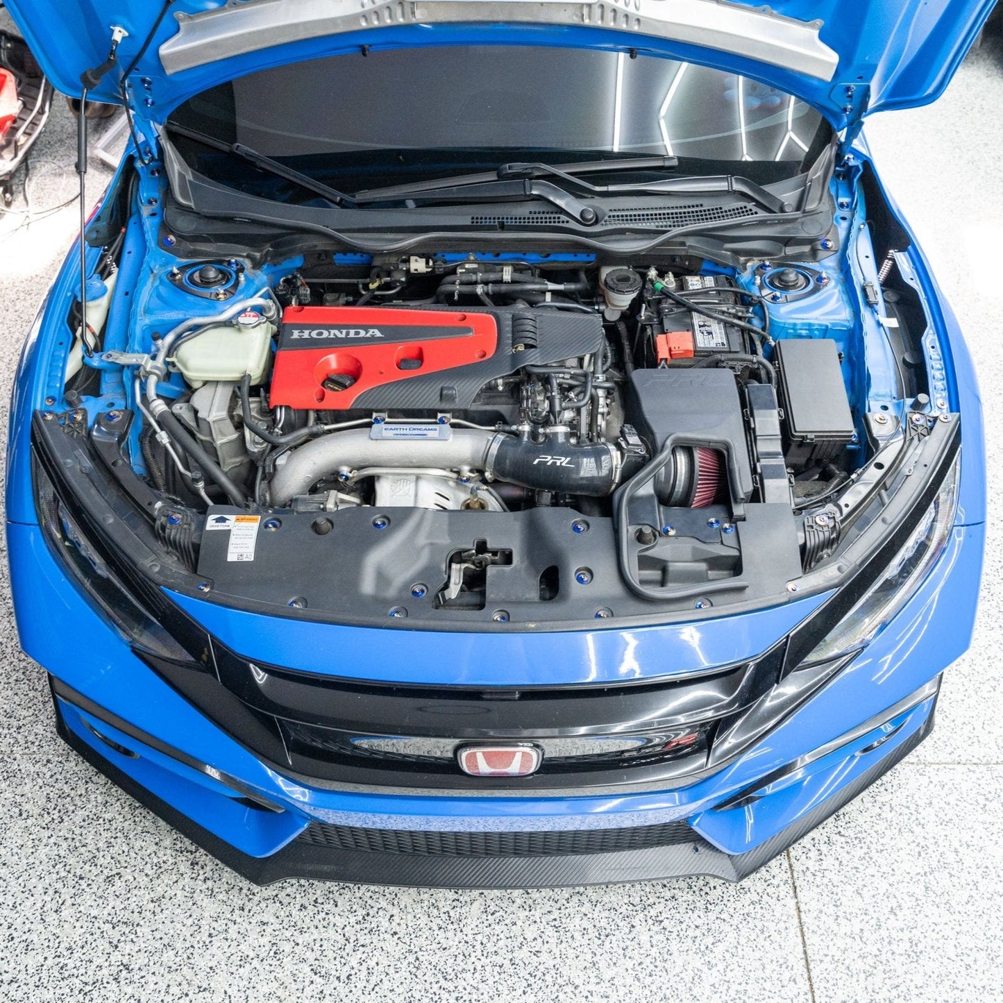 JDC Titanium Engine Bay Dress-Up Hardware Kit (Honda FK8 Type R)