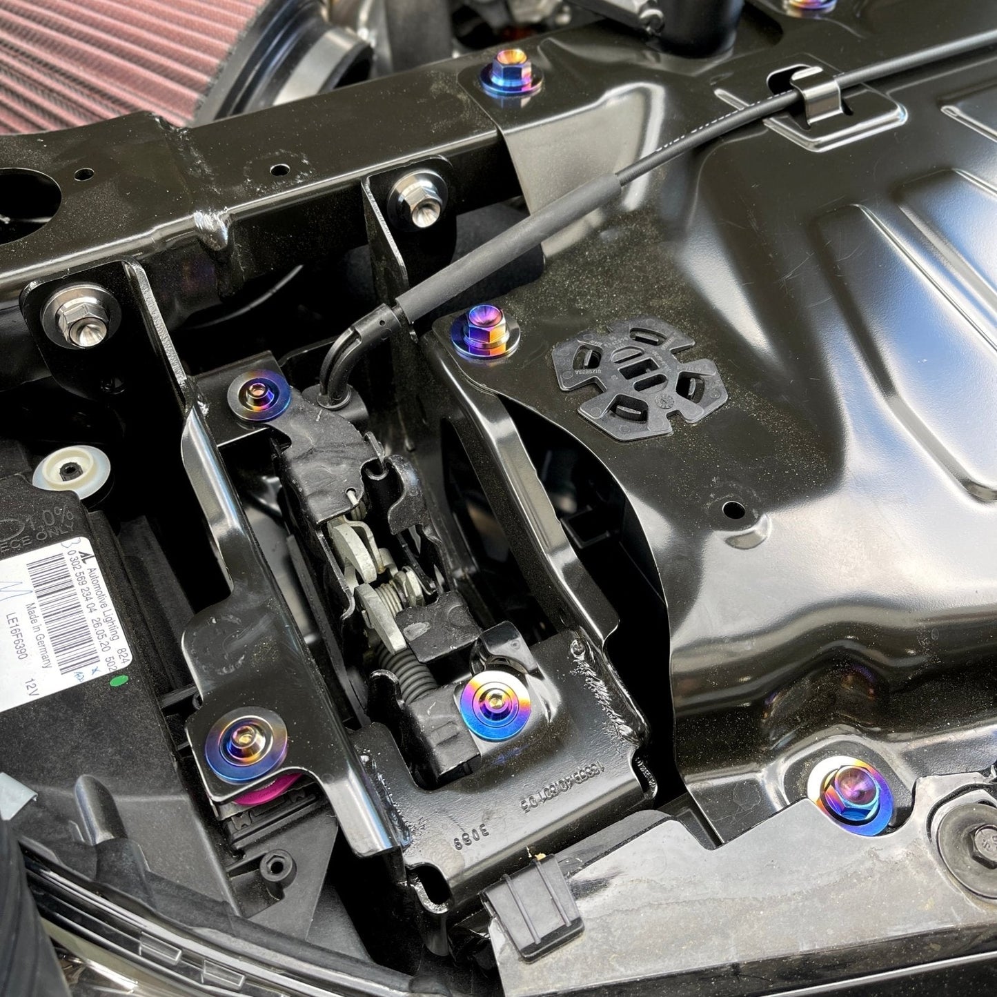 JDC Titanium Engine Bay Dress-Up Hardware Kit (A90/A91 Supra)
