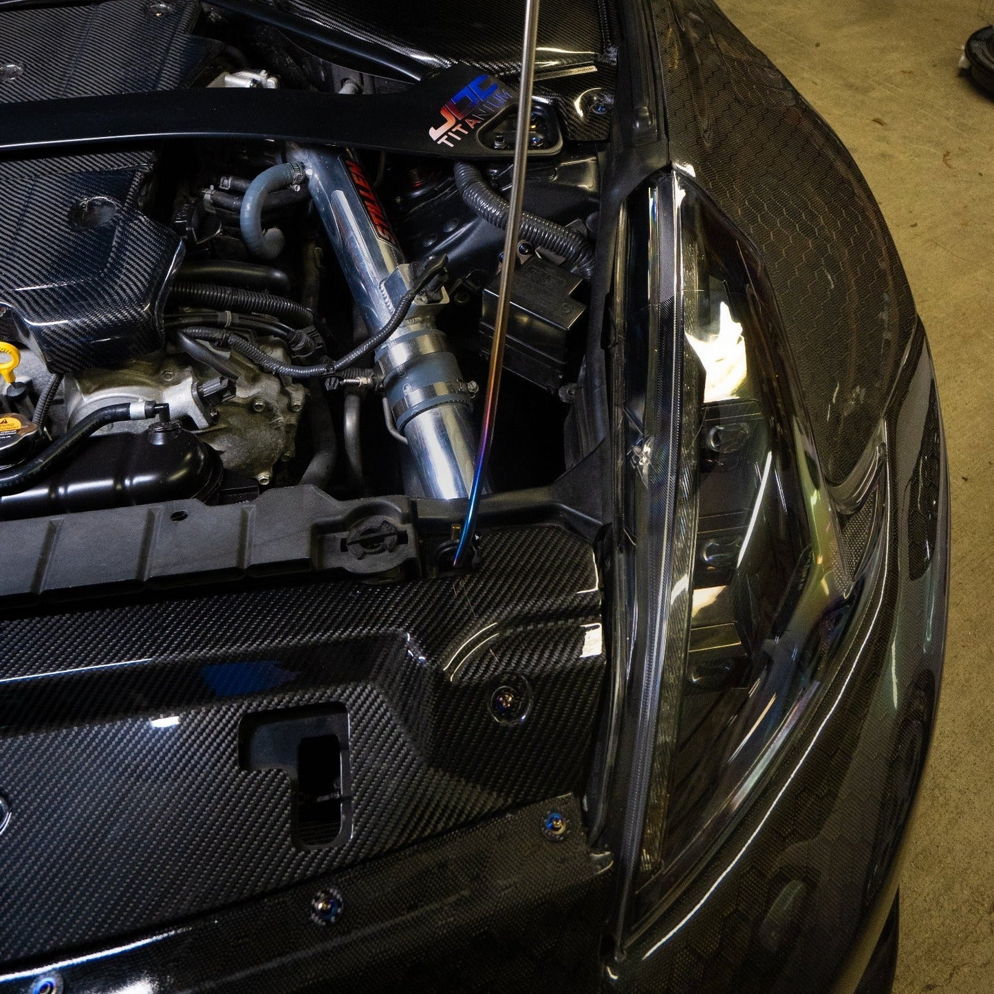 JDC Titanium Engine Bay Dress-Up Hardware Kit (Nissan 370Z)