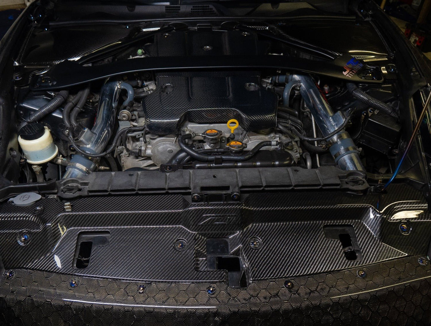 JDC Titanium Engine Bay Dress-Up Hardware Kit (Nissan 370Z)