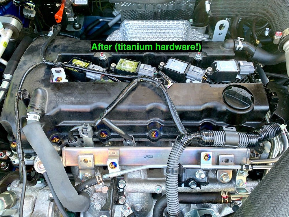JDC Titanium Engine Bay Dress-Up Hardware Kit (Evo X)
