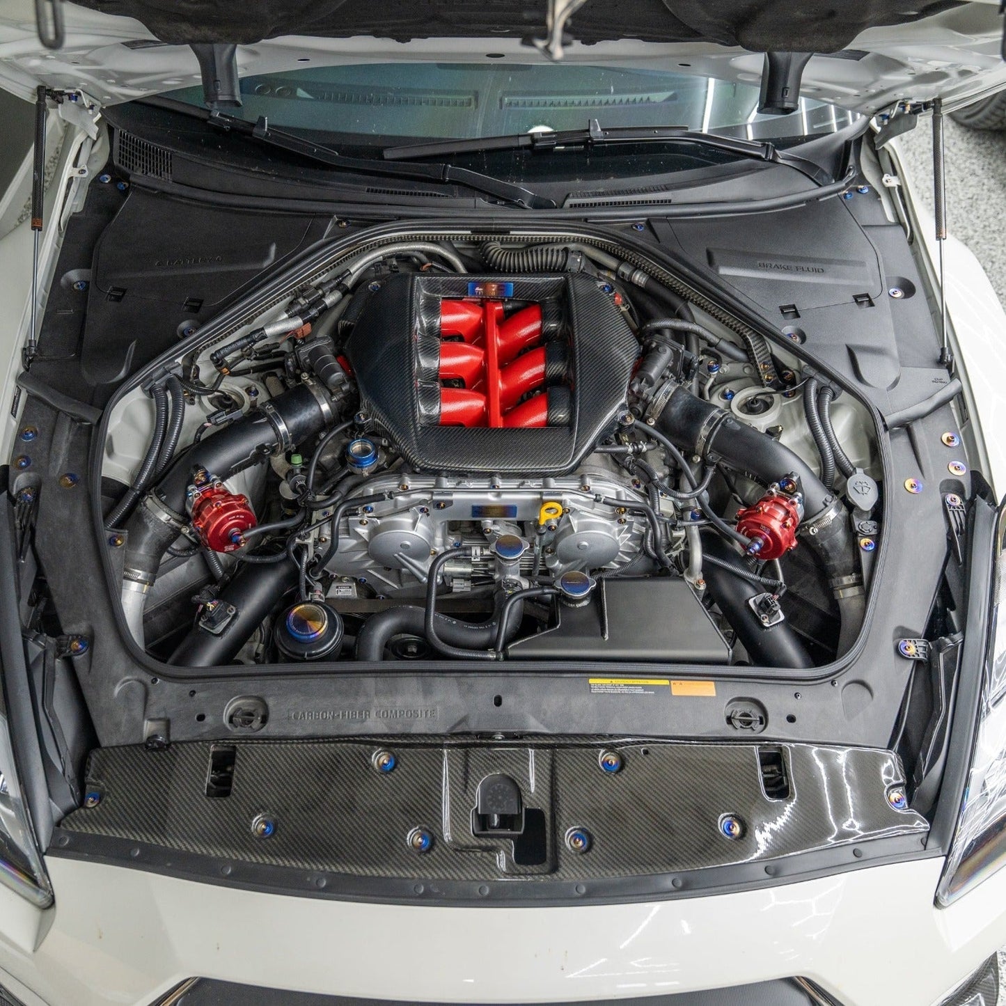 JDC Titanium Engine Bay Dress-Up Hardware Kit (R35 GT-R)