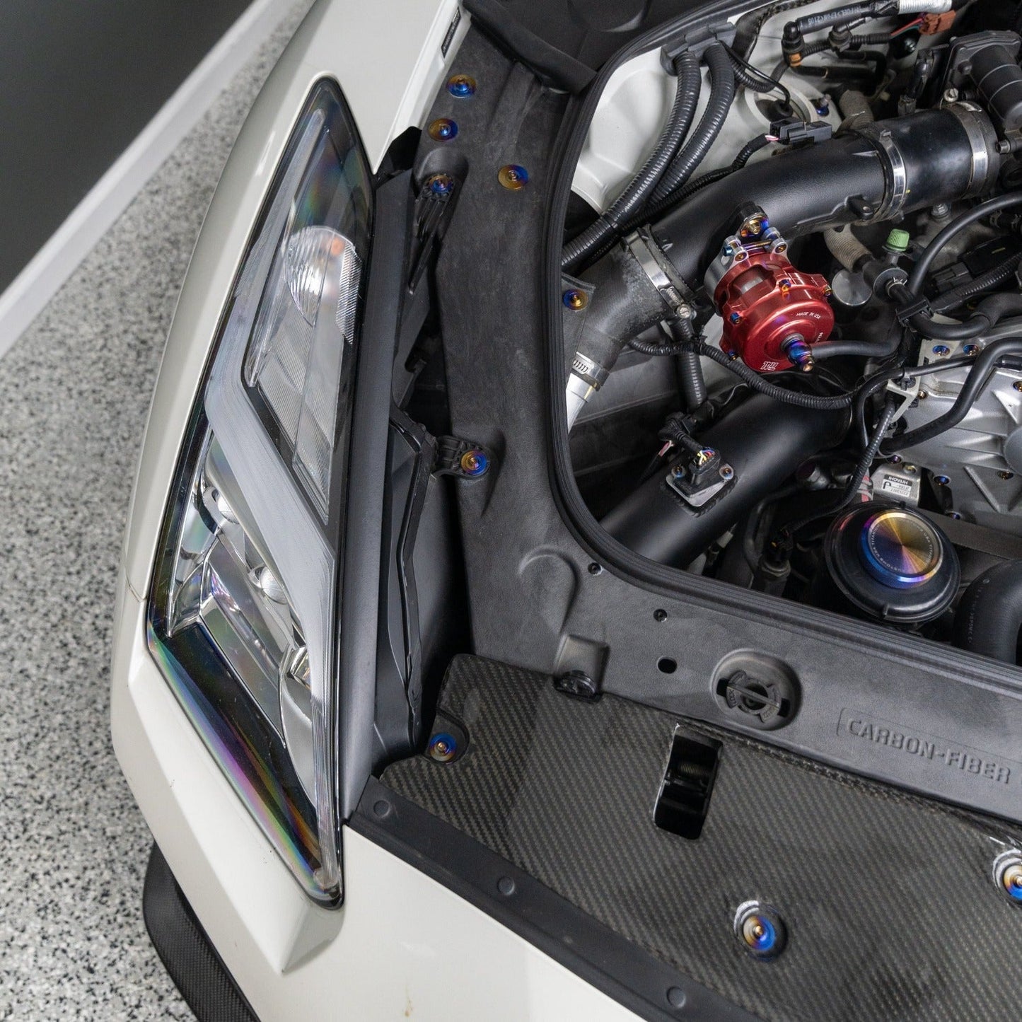 JDC Titanium Engine Bay Dress-Up Hardware Kit (R35 GT-R)