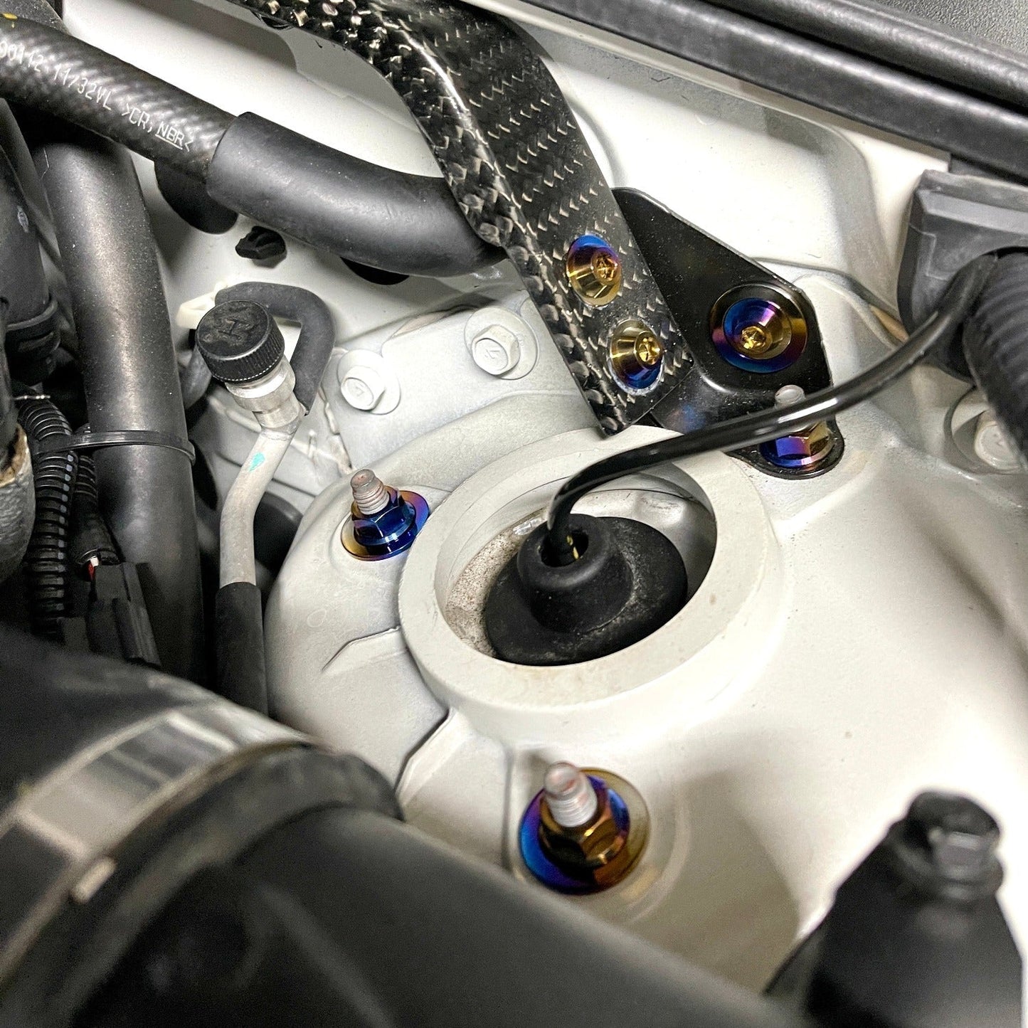 JDC Titanium Engine Bay Dress-Up Hardware Kit (R35 GT-R)