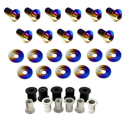 JDC Titanium Fender Weather Strip Hardware (370Z)