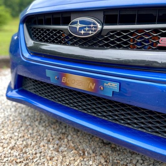 JDC Titanium Front License Plate Delete Kit (Subaru Applications/Universal)