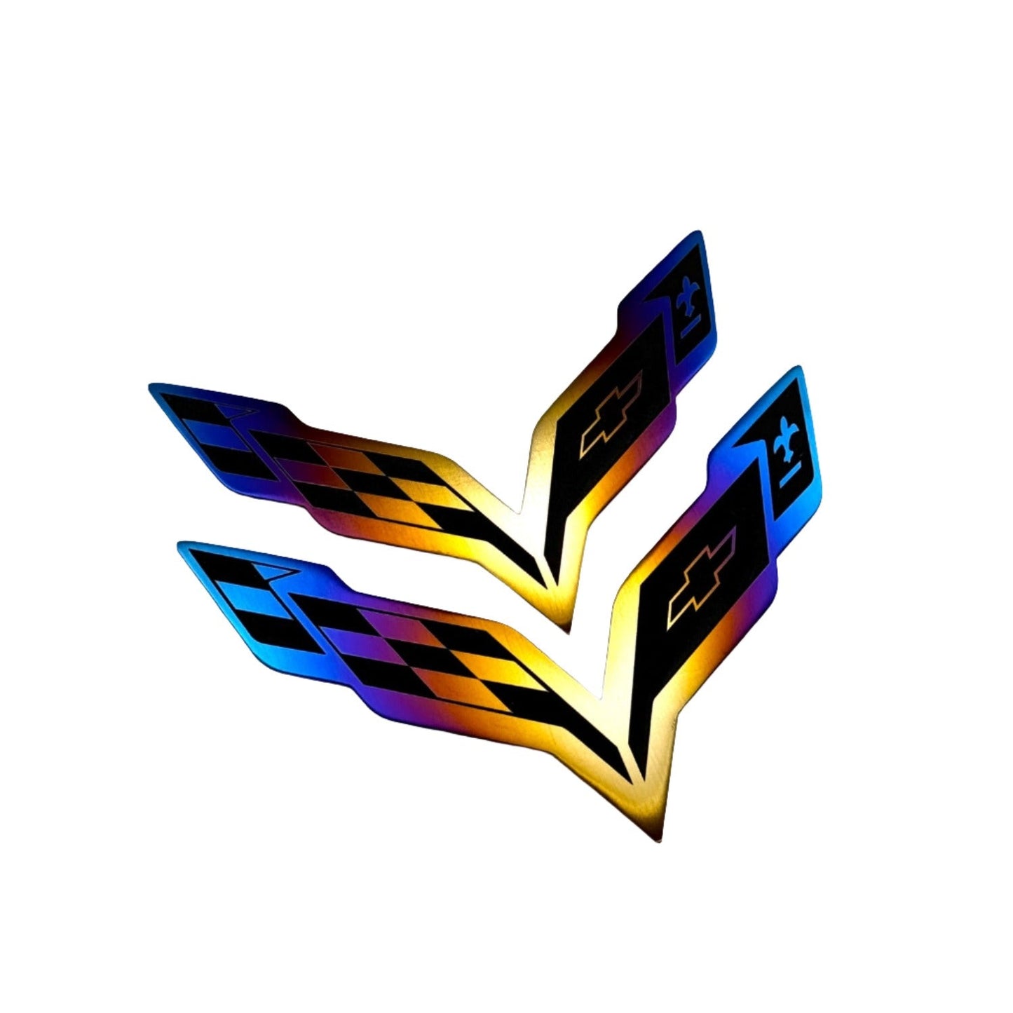 JDC Titanium Front/Rear Badge (2014-2019 C7 Corvette)