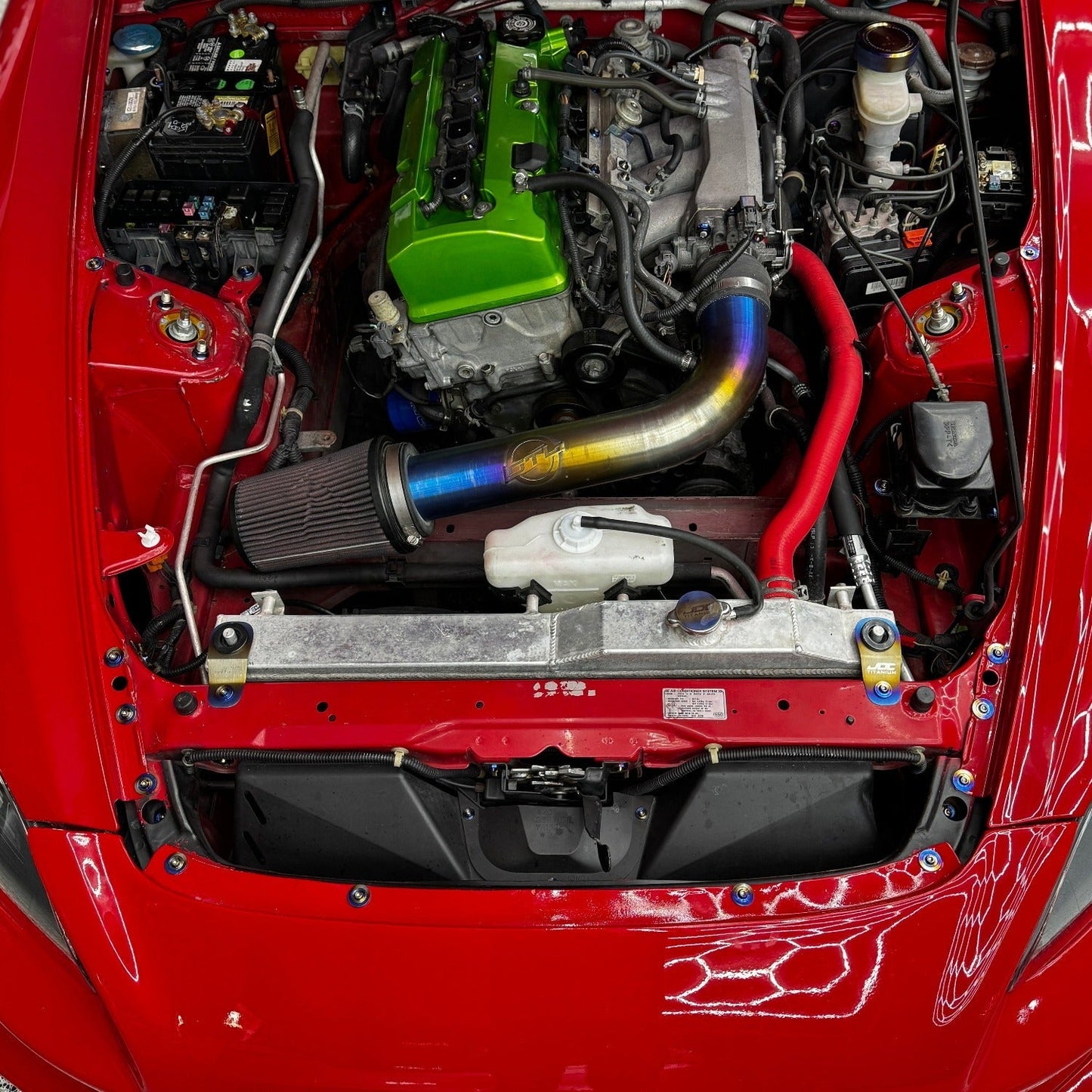 JDC Titanium Radiator Stay Bracket (Honda S2000, EK, EM, & EJ Models)