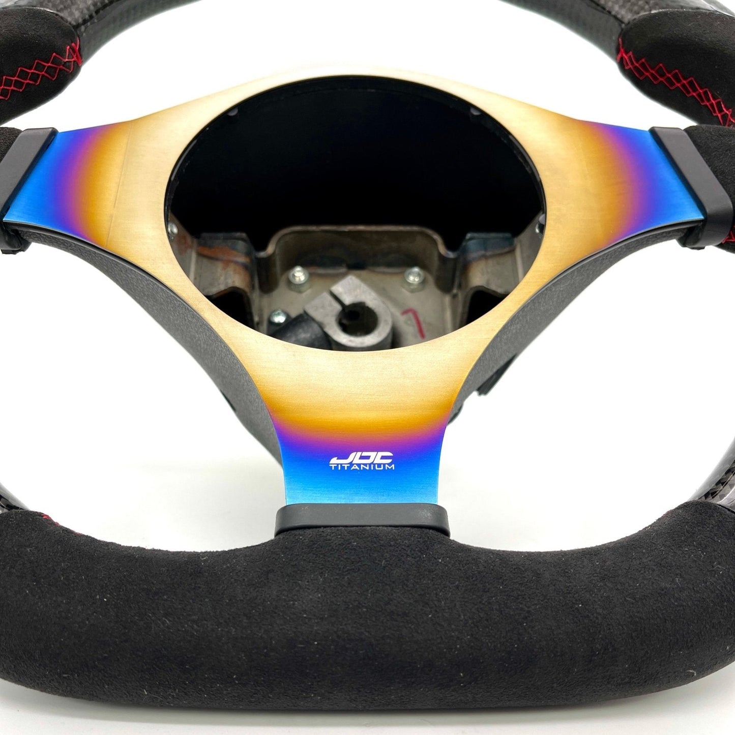 JDC Titanium Steering Wheel Overlay (Evo 7/8/9)