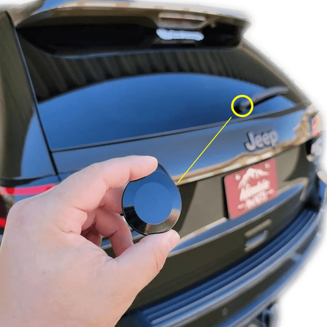 ZSPEC 44mm Rear Wiper Hole-Cover/Cap/Plug, Weatherproof, fits holes 16mm-30mm, Black