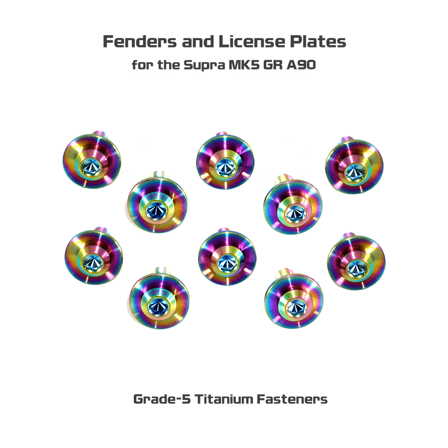 ZSPEC "Stage 2" Fastener Kit for '20+ Toyota Supra MKV GR A90, Titanium