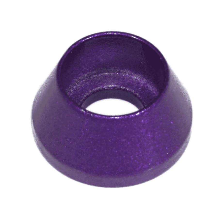 ZSPEC M8 Angled Cup Finish Washers for SHSC Socket-Cap Fasteners, Billet, 10-Pack