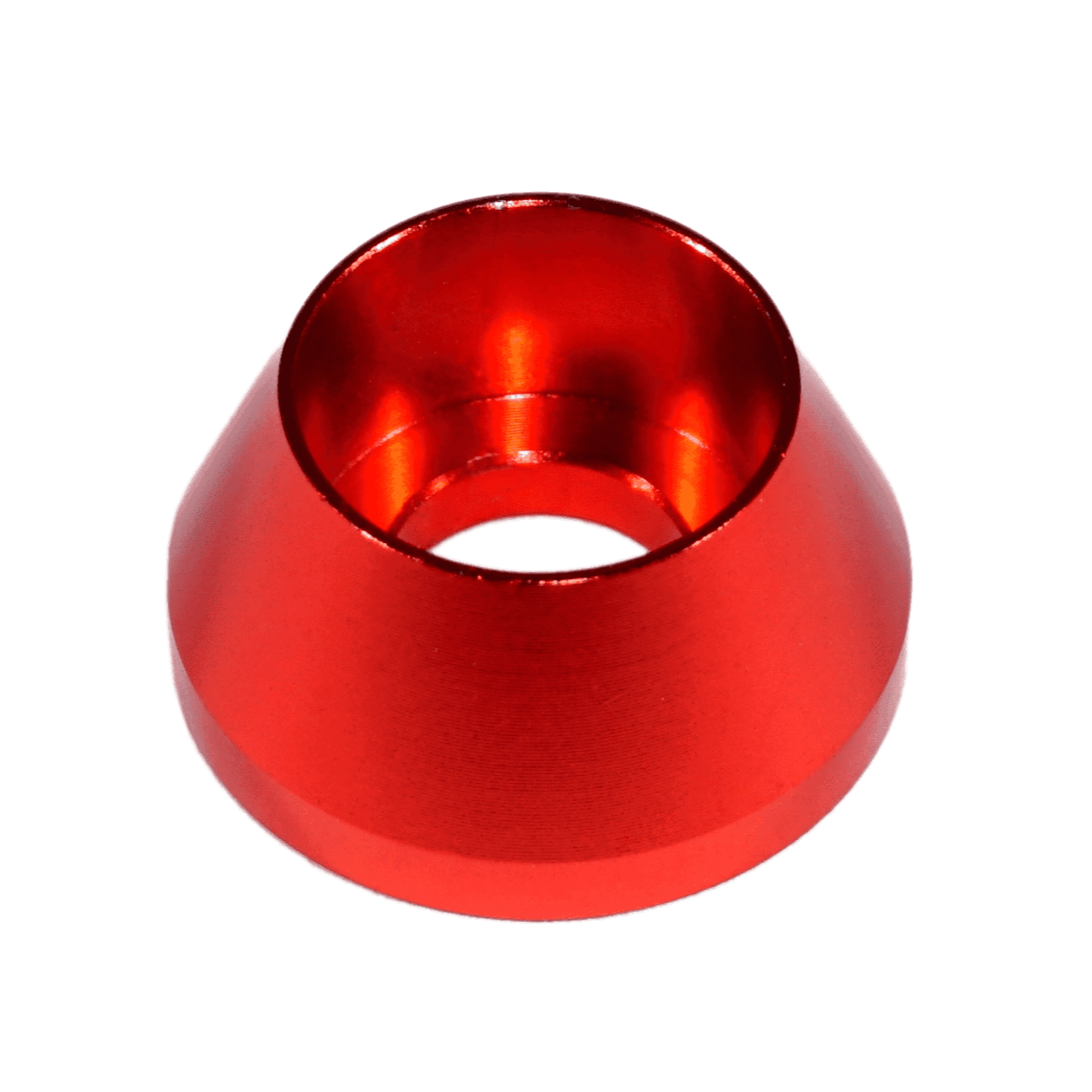 ZSPEC M8 Angled Cup Finish Washers for SHSC Socket-Cap Fasteners, Billet, 10-Pack