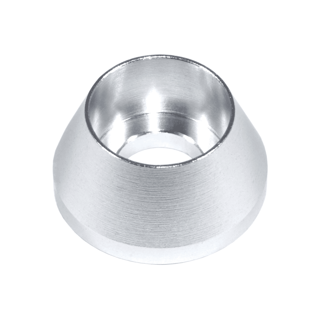 ZSPEC M8 Angled Cup Finish Washers for SHSC Socket-Cap Fasteners, Billet, 10-Pack