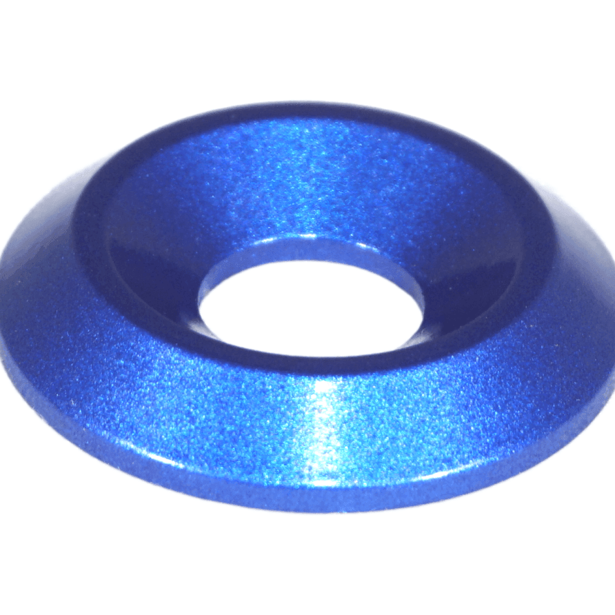 ZSPEC M8 Fender-Finish Washers for M8 FHSC Flat-Head Fasteners, Billet, 10-Pack