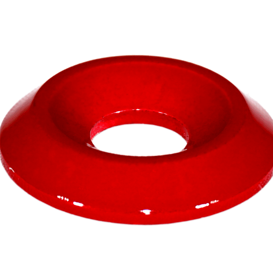 ZSPEC M8 Fender-Finish Washers for M8 FHSC Flat-Head Fasteners, Billet, 10-Pack