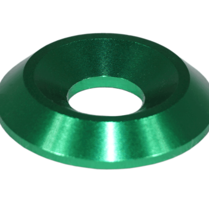 ZSPEC M8 Fender-Finish Washers for M8 FHSC Flat-Head Fasteners, Billet, 10-Pack