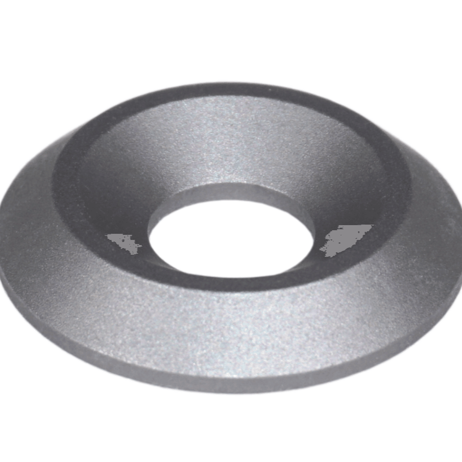 ZSPEC M8 Fender-Finish Washers for M8 FHSC Flat-Head Fasteners, Billet, 10-Pack