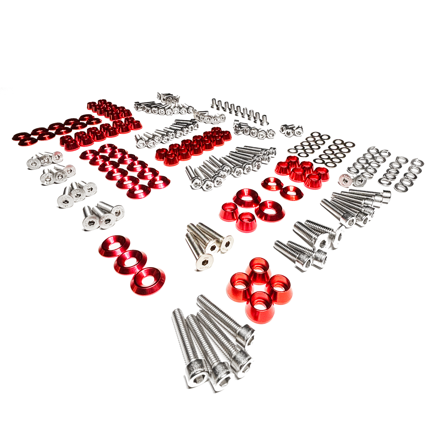 ZSPEC Stage-3 Dress Up Bolts® Fastener Kit for '11-14 Ford Mustang V6 S197, Stainless & Billet