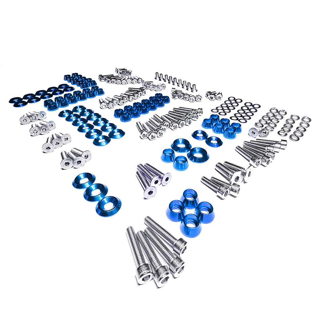 ZSPEC Stage-3 Dress Up Bolts® Fastener Kit for '11-14 Ford Mustang V6 S197, Stainless & Billet