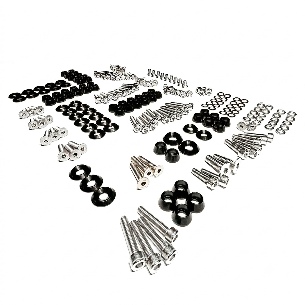 ZSPEC Stage-3 Dress Up Bolts® Fastener Kit for '11-14 Ford Mustang V6 S197, Stainless & Billet