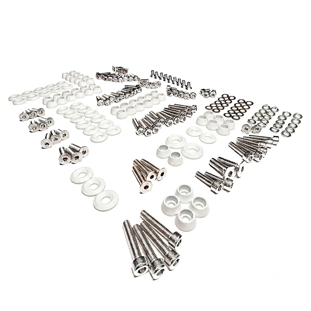 ZSPEC Stage-3 Dress Up Bolts® Fastener Kit for '11-14 Ford Mustang V6 S197, Stainless & Billet