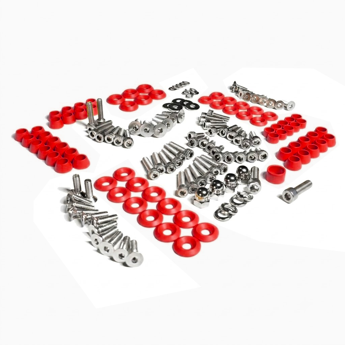ZSPEC Stage-2 Dress Up Bolts® Fastener Kit for '87-93 Ford Mustang V8 Fox-Body, Stainless & Billet