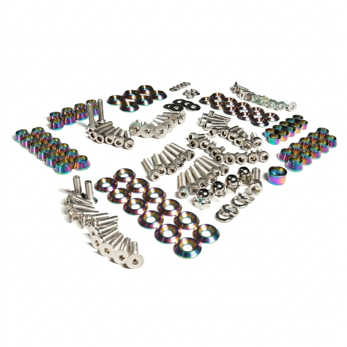 ZSPEC Stage-2 Dress Up Bolts® Fastener Kit for '87-93 Ford Mustang V8 Fox-Body, Stainless & Billet