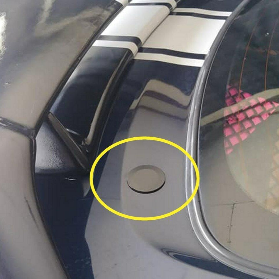 ZSPEC 44mm Rear Wiper Hole-Cover/Cap/Plug, Weatherproof, fits holes 16mm-30mm, Black