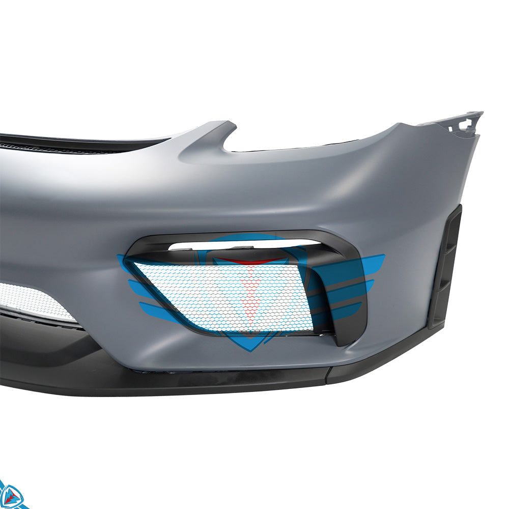 2017-2024 Porsche 718 Boxster & Cayman (982) to GT4 Style Front Bumper Conversion