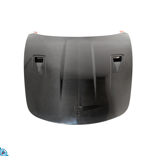 2012-2025 Porsche Boxster & Cayman (981/982) GT4 RS Style Pre-Preg Dry Carbon Fiber Hood | FYBR Aerodynamics
