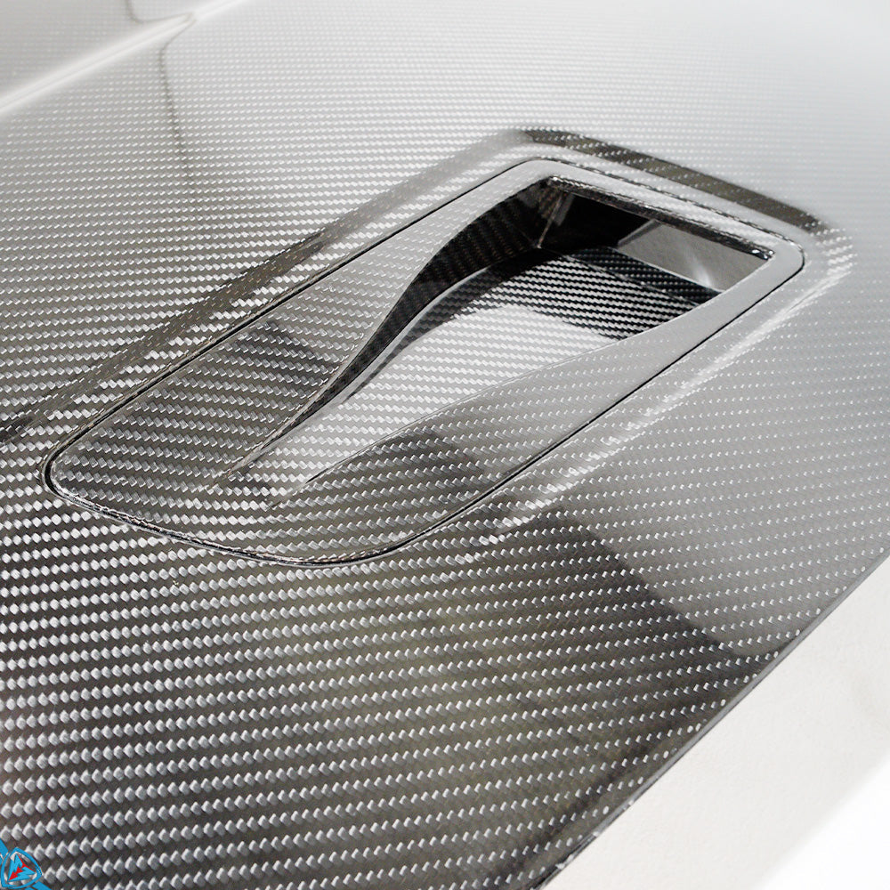 2012-2025 Porsche Boxster & Cayman (981/982) GT4 RS Style Pre-Preg Dry Carbon Fiber Hood | FYBR Aerodynamics