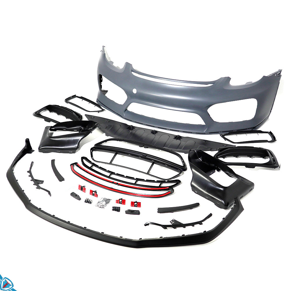 2013-2016 Porsche Boxster & Cayman (981) to GT4 Style Front Bumper Conversion [Includes LED DRLs]