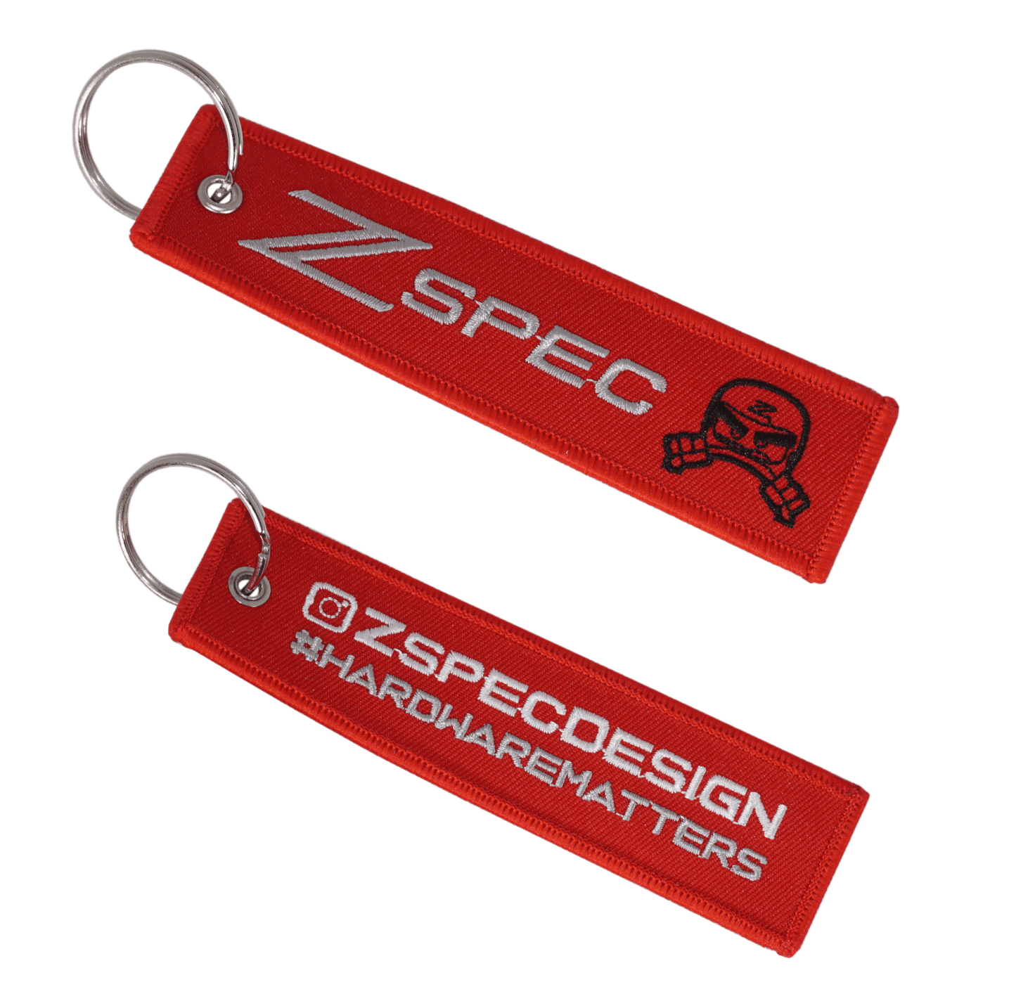ZSPEC Design Jet Tag Keychains - Red or Black