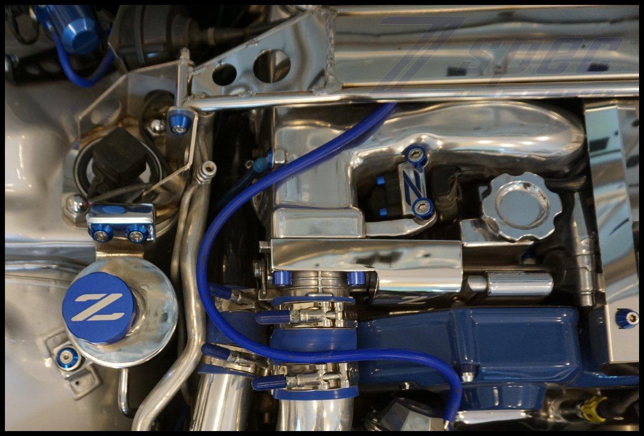 ZSPEC Reservoir Cap Cover Set (BMC, CMC, PS, CO) for Nissan Z32 300zx, Billet Aluminum