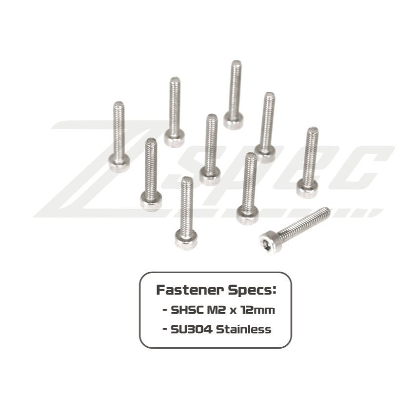 ZSPEC M2-0.4x12mm Fastener, SHSC, Stainless SUS304, 10-Pack