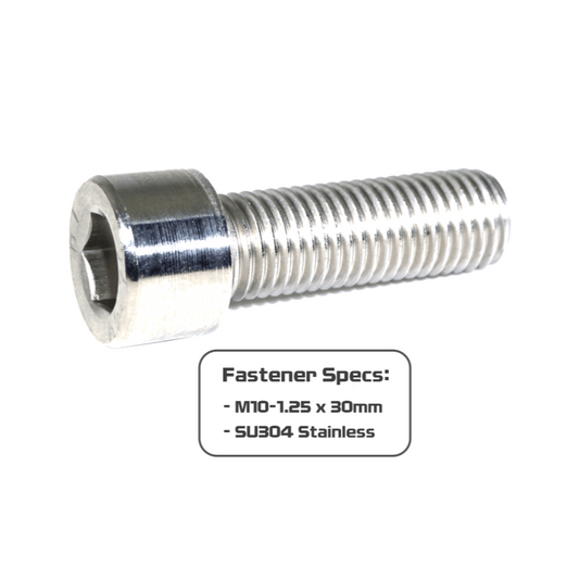 ZSPEC M10-1.25x30mm Fasteners, 10-Pack, SHSC, Stainless SUS304