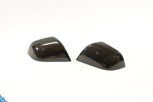 Tesla Model 3 / Y OEM Overlay Dry Carbon Fiber Mirror Covers [Various Finishes] | FYBR Aerodynamics