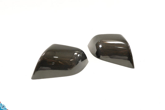 Tesla Model 3 / Y OEM Overlay Dry Carbon Fiber Mirror Covers [Various Finishes] | FYBR Aerodynamics