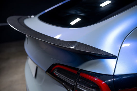 Tesla Model Y AGX Genuine Dry Carbon Fiber Trunk Spoiler | FYBR Aerodynamics