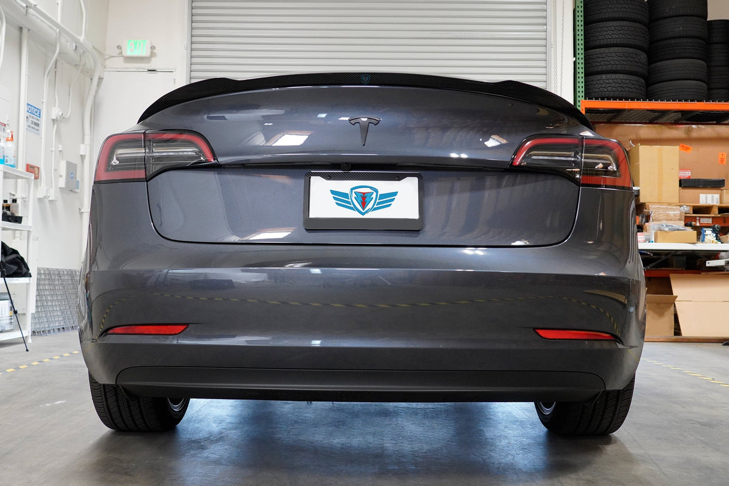FYBR Tesla Model 3 CS Genuine Carbon Fiber Trunk Spoiler
