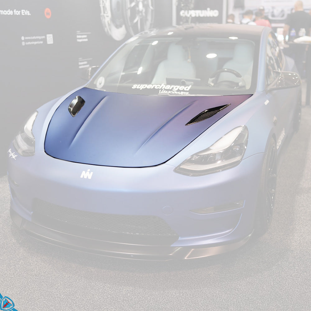 CUSTUNING Tesla Model 3 Hood (ABS) - Island Racewerks