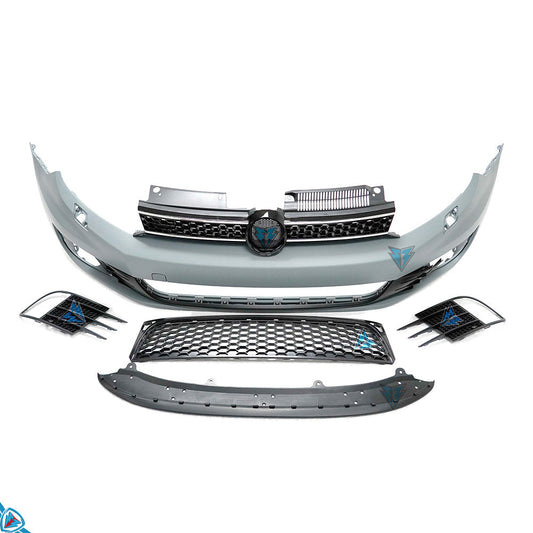 2010-2014 Volkswagen Golf (MK6) GTI Style Polypropylene Front Bumper Conversion Kit | E3Tuning