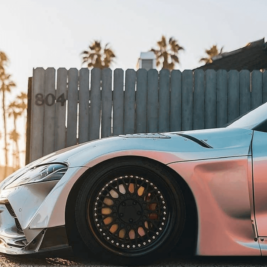 ZSPEC Low-Profile Body Kit Fastener, M5x20mm Titanium & Billet w/RIVET NUT, Sold per Each