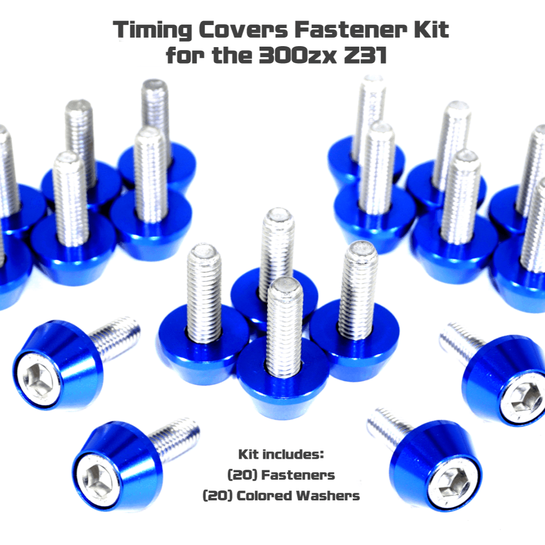 ZSPEC SHSC Timing Covers Fastener Kit for '84-89 Nissan 300zx Z31, Stainless & Billet