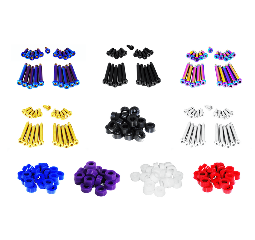 ZSPEC Shoulder-Bolt Timing Covers Fasteners w/ Bushings, Nissan 300zx Z32, Titanium