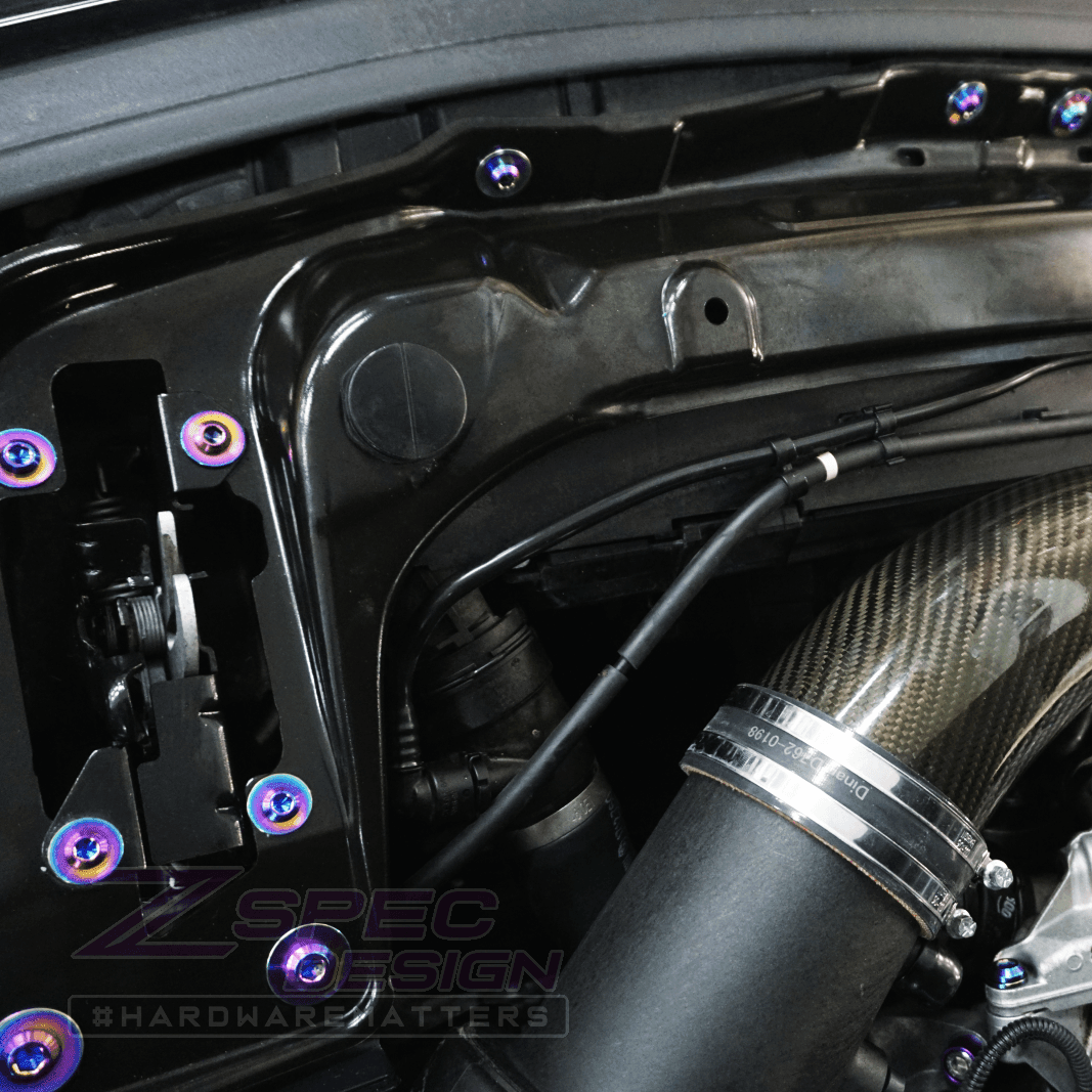 ZSPEC "Stage 2" Dress Up Bolts® Fastener Kit for '14-19 BMW 435i F32 3.0T, Titanium