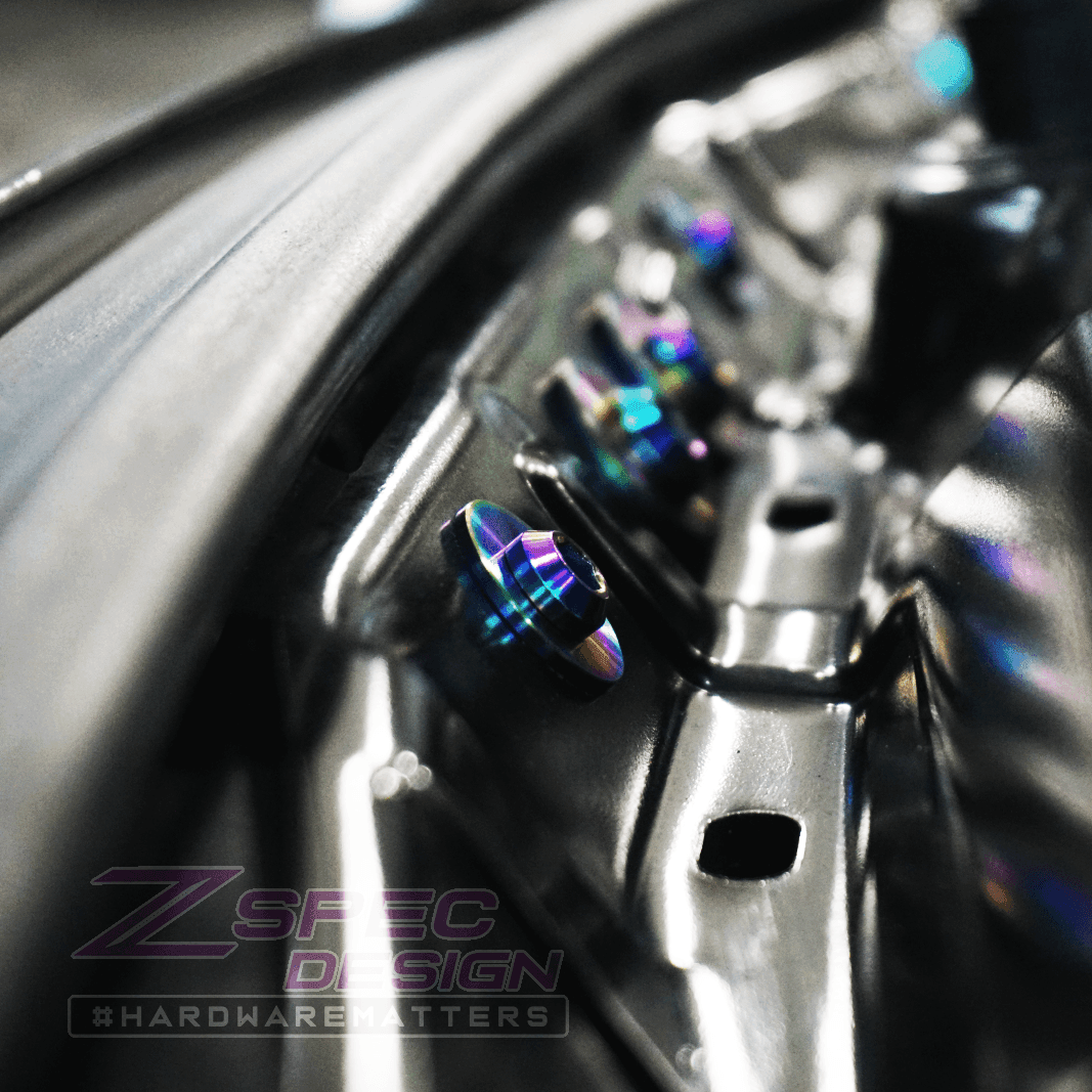 ZSPEC "Stage 2" Dress Up Bolts® Fastener Kit for '14-19 BMW 435i F32 3.0T, Titanium