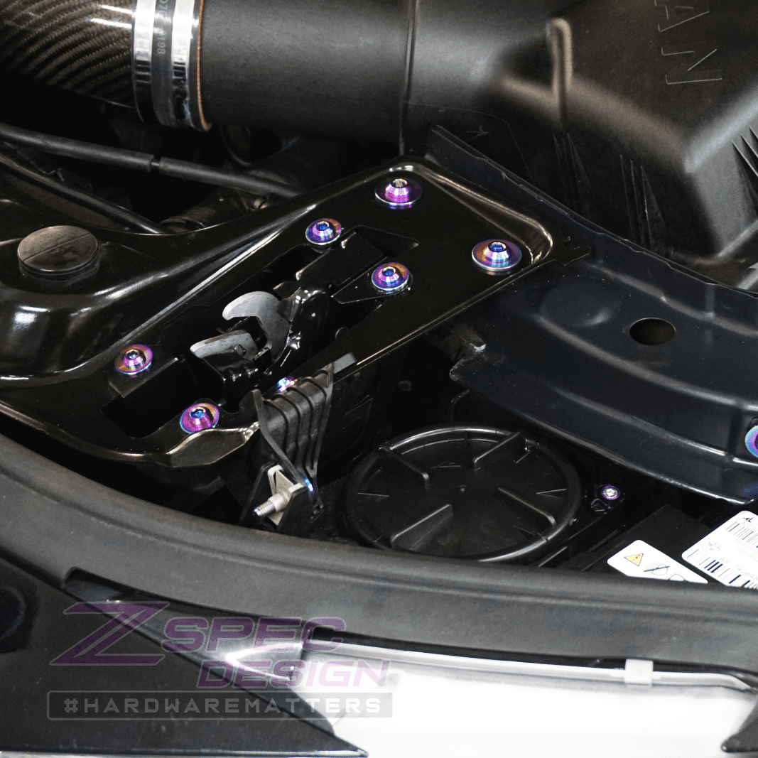 ZSPEC "Stage 2" Dress Up Bolts® Fastener Kit for '14-19 BMW 435i F32 3.0T, Titanium