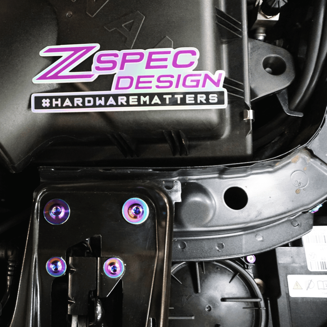 ZSPEC "Stage 2" Dress Up Bolts® Fastener Kit for '14-19 BMW 435i F32 3.0T, Titanium